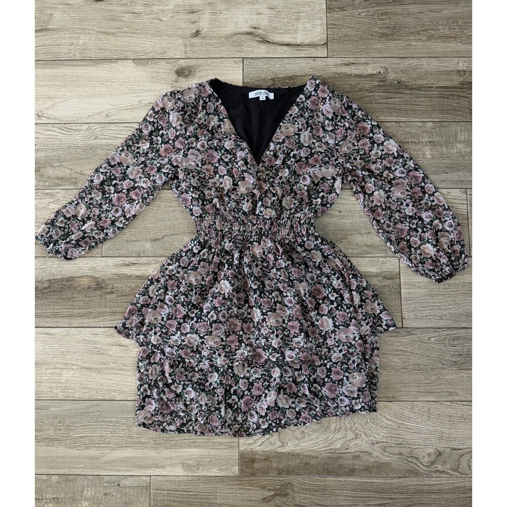 Mimi Chica Mini Dress, Size Small summer floral print vacation dress